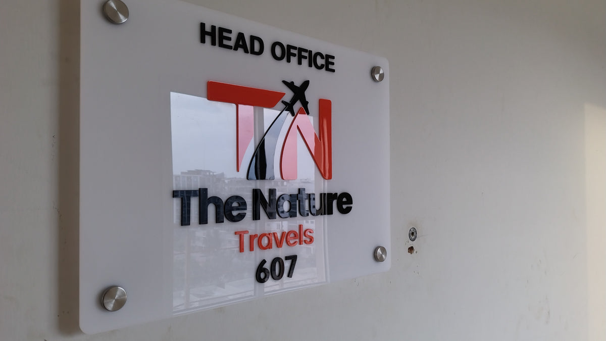 Custom Acrylic Office Door Name Plate