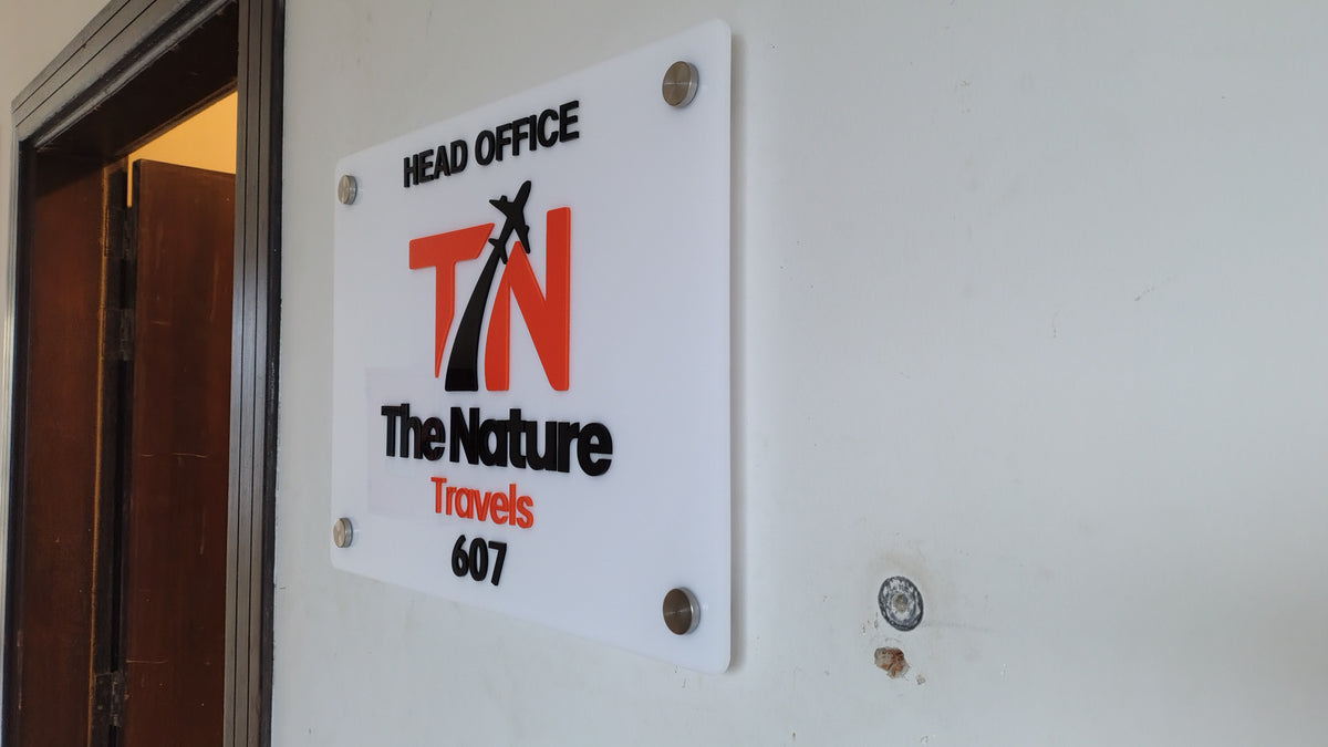 Custom Acrylic Office Door Name Plate