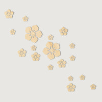 Flower Art 3D Mirror Wall Stickers Modern Ceramic