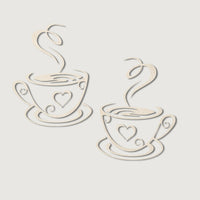 Life Eraser Coffee Cup Pattern Wall Stickers