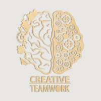 Teamwork Brain Gear Creative Office Decor Wall Stickers