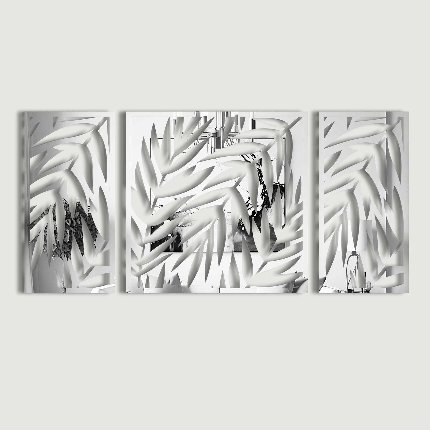 Decorative Leaves Acrylic Wall Art