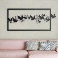 Birds MDF Acrylic Wall Art, Animal Home Decor, Birds Home